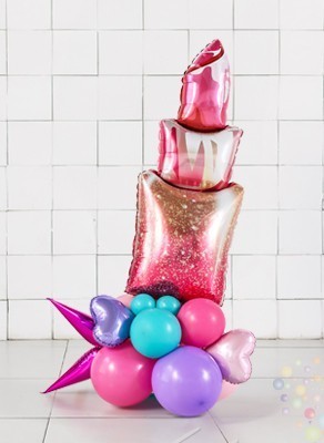 Воздушные шары Стойка "Помада"