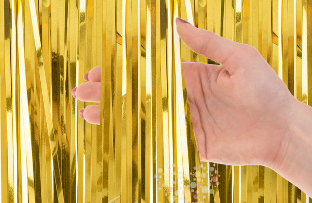 Воздушный шар Часть прямого занавеса/дождика (высота 200см) для шаров 30 см и фольги 45 см (на выбор)