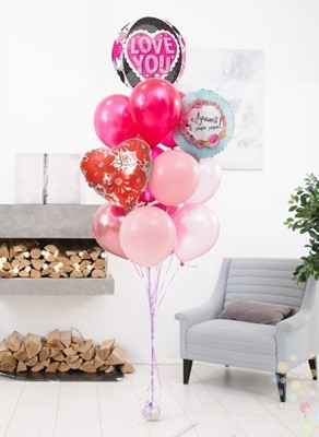 Воздушные шары Букет "Любимой мамуле"