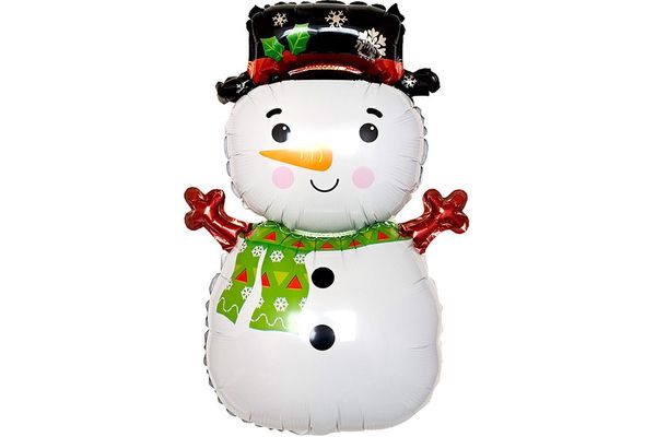 Воздушный шар Фигура "Снеговик в шляпе"