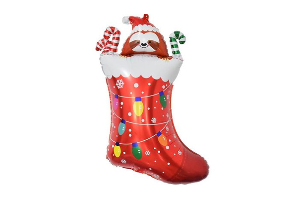 Воздушный шар Фигура "Новогодний носок с подаркам"