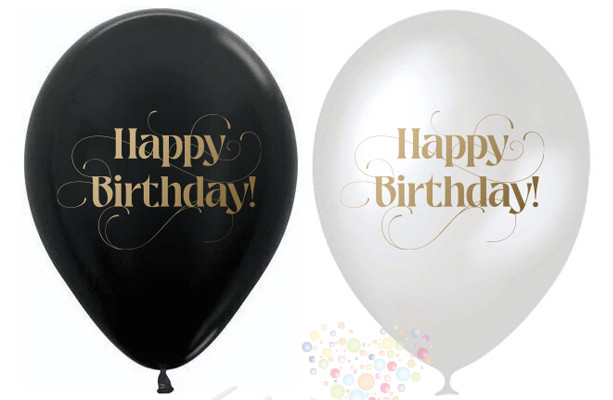 Воздушный шар Шарики под потолок ''Happy Birthday!'' орнамент