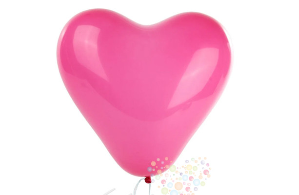 Воздушный шар Шарик в форме сердца ''Ярко-розовый'' пастель 