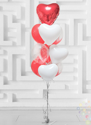Воздушные шары Букет "Amore" красный
