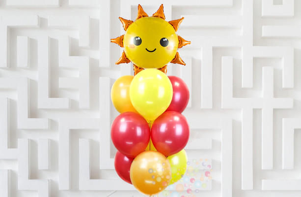 Воздушный шар Композиция "Весеннее солнце"