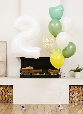 Воздушные шары Ромашки "Малый сет №1"