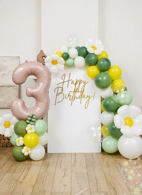 Воздушные шары Ромашки "Большой сет №2"