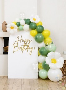 Воздушные шары Бенто оформление "Ромашки"